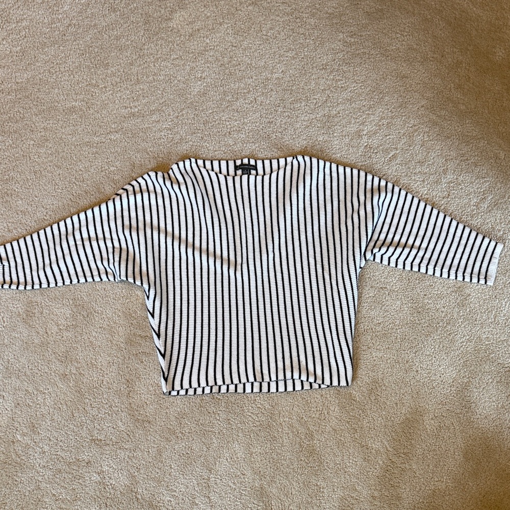 Adrianna Papell Monochrome Striped Knit
